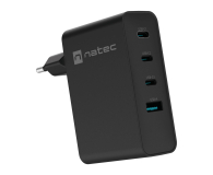 NATEC RIBERA GAN 3X USB-C + 1X USB-A 100W CZARNA NUC-2234 - 1480435 - zdjęcie 1